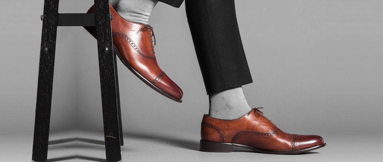 Grey Pants Brown Shoes | Elevated Slacks & Leather Shoes - Nimble Made
